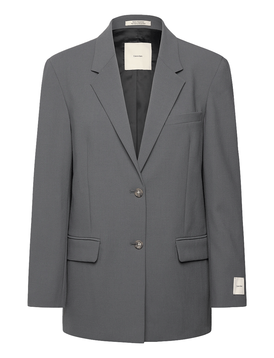 Calvin Klein - STRECTH SUITING OVERSIZED BLAZER - endless gray - 1