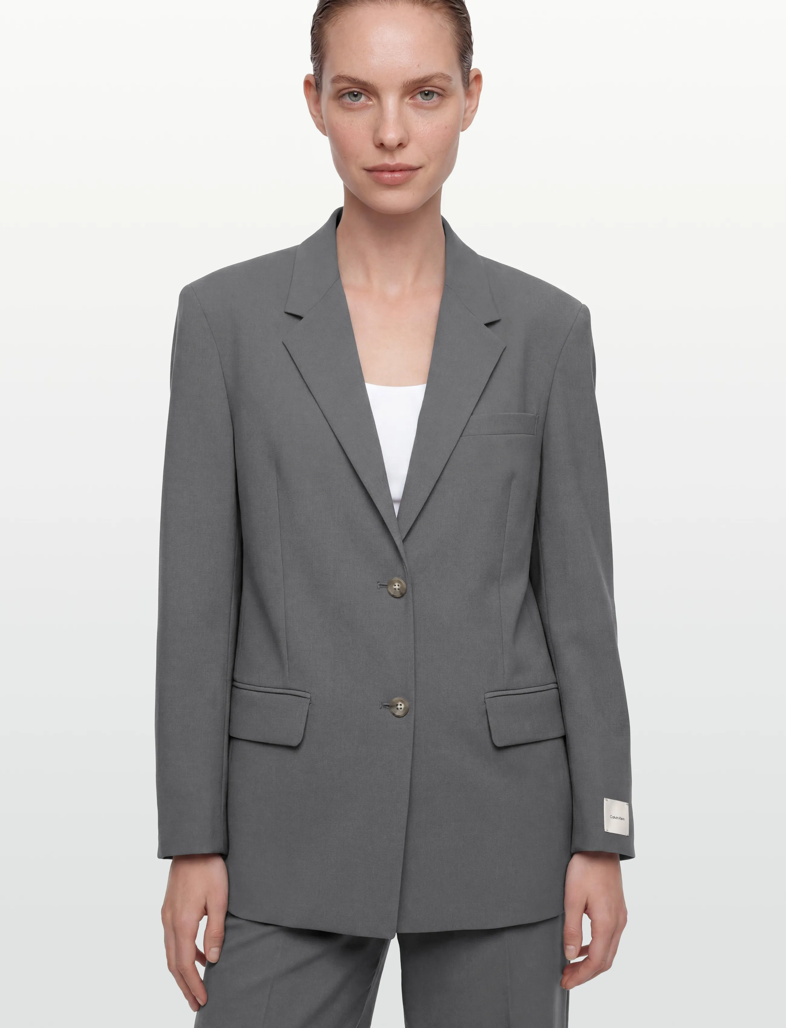 Calvin Klein Strecth Suiting Oversized Blazer dam – bild 2