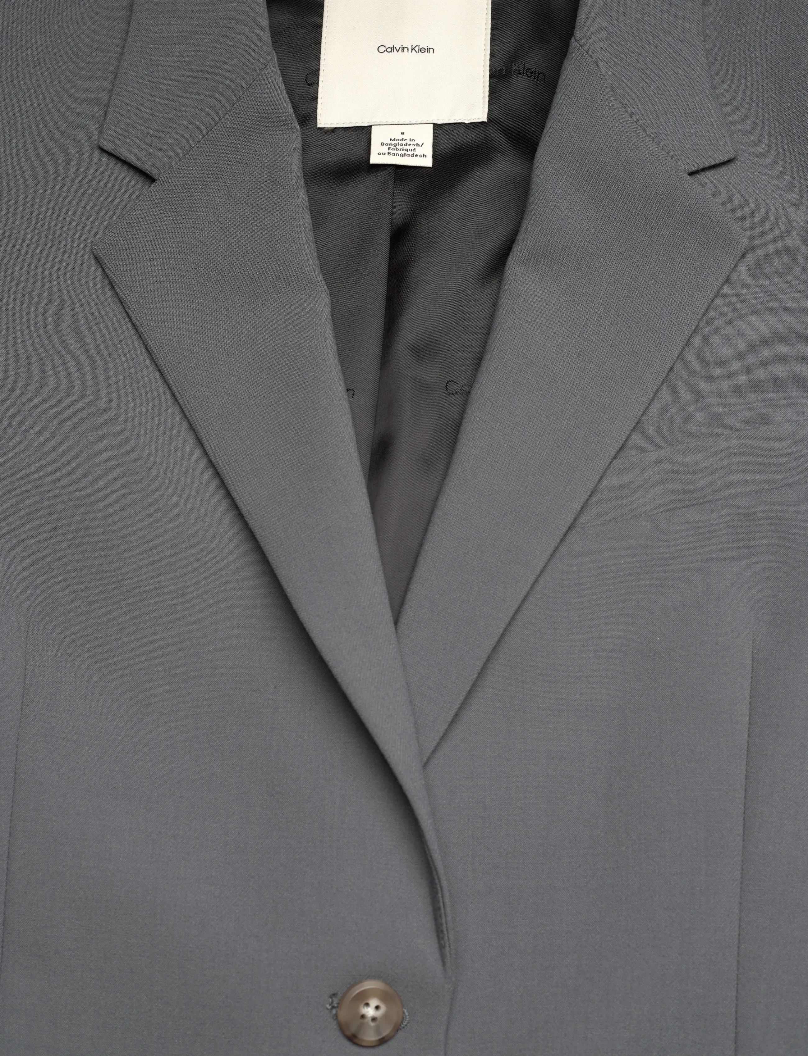 Calvin Klein - STRECTH SUITING OVERSIZED BLAZER - einreihige blazer - endless gray - 5