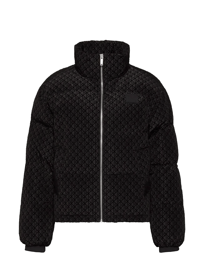 Calvin Klein - AOP MID WEIGHT DOWN PUFFER JACKE - winterjacken - black - 1