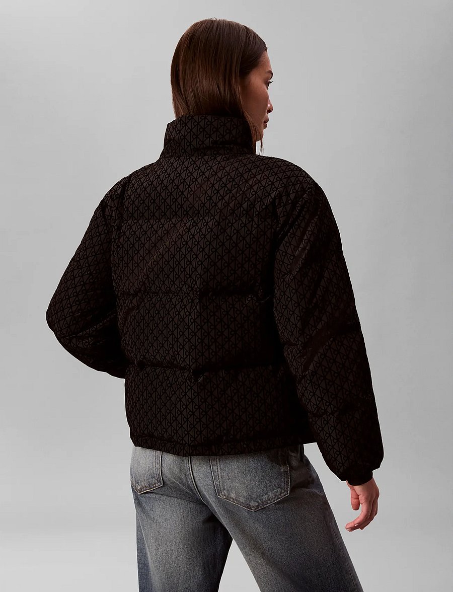 Calvin Klein - AOP MID WEIGHT DOWN PUFFER JACKE - winter jackets - black - 5