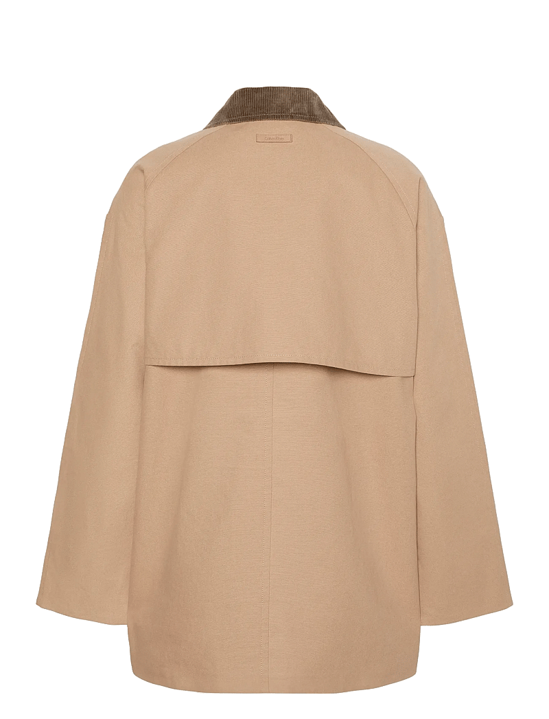 Calvin Klein - COTTON SHORT MAC COAT - leichte mäntel - amphora morel - 1