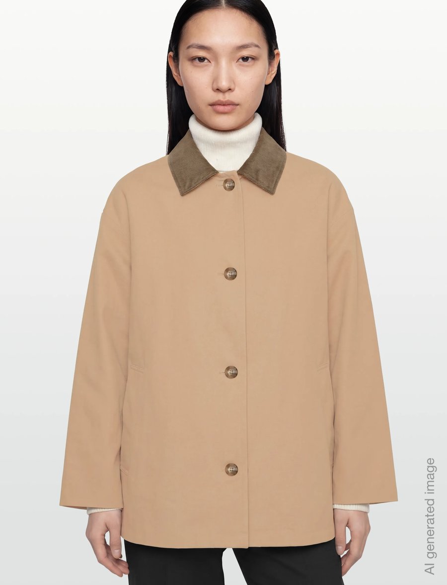 Calvin Klein - COTTON SHORT MAC COAT - leichte mäntel - amphora morel - 3