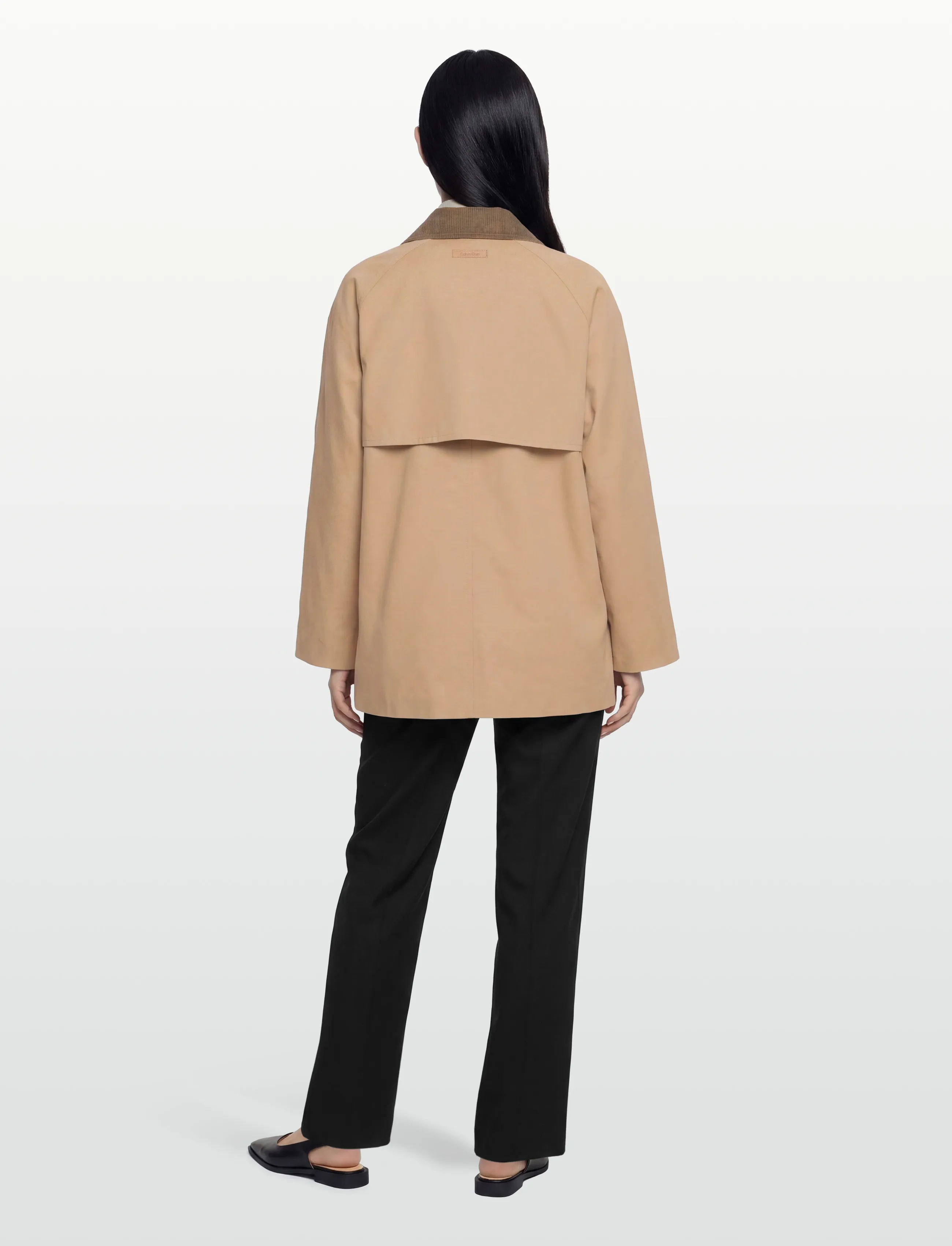 Calvin Klein - COTTON SHORT MAC COAT - amphora   morel - 4