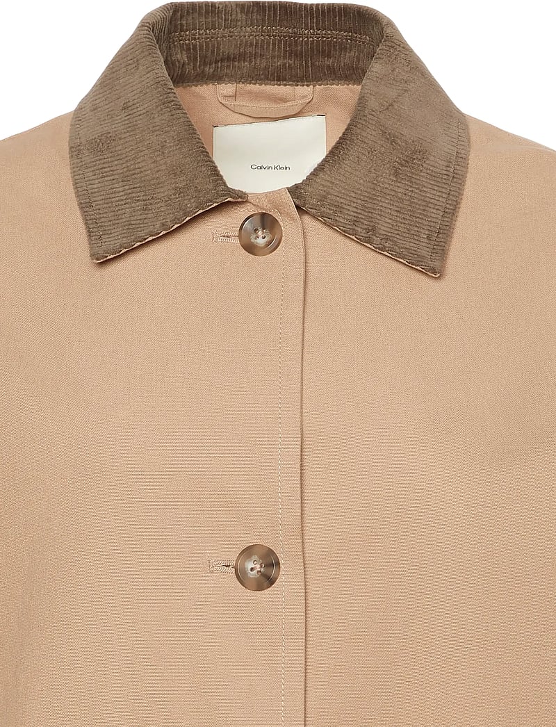 Calvin Klein - COTTON SHORT MAC COAT - leichte mäntel - amphora morel - 2