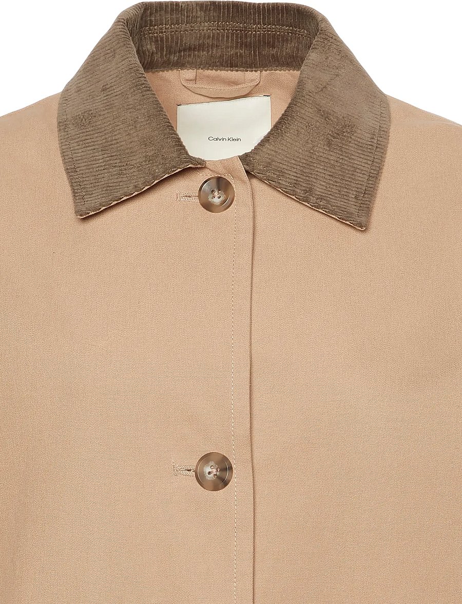 Calvin Klein - COTTON SHORT MAC COAT - leichte mäntel - amphora morel - 5