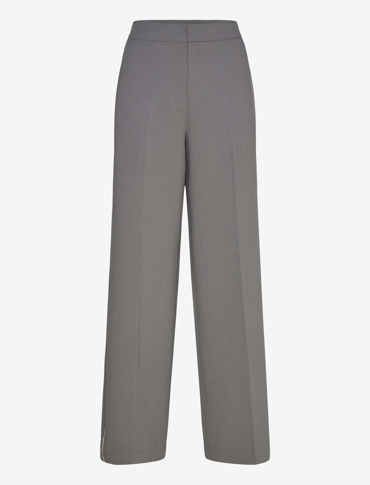 Calvin Klein - STRETCH SUITING TRACK PANT - sirge säärega püksid - endless gray - 0