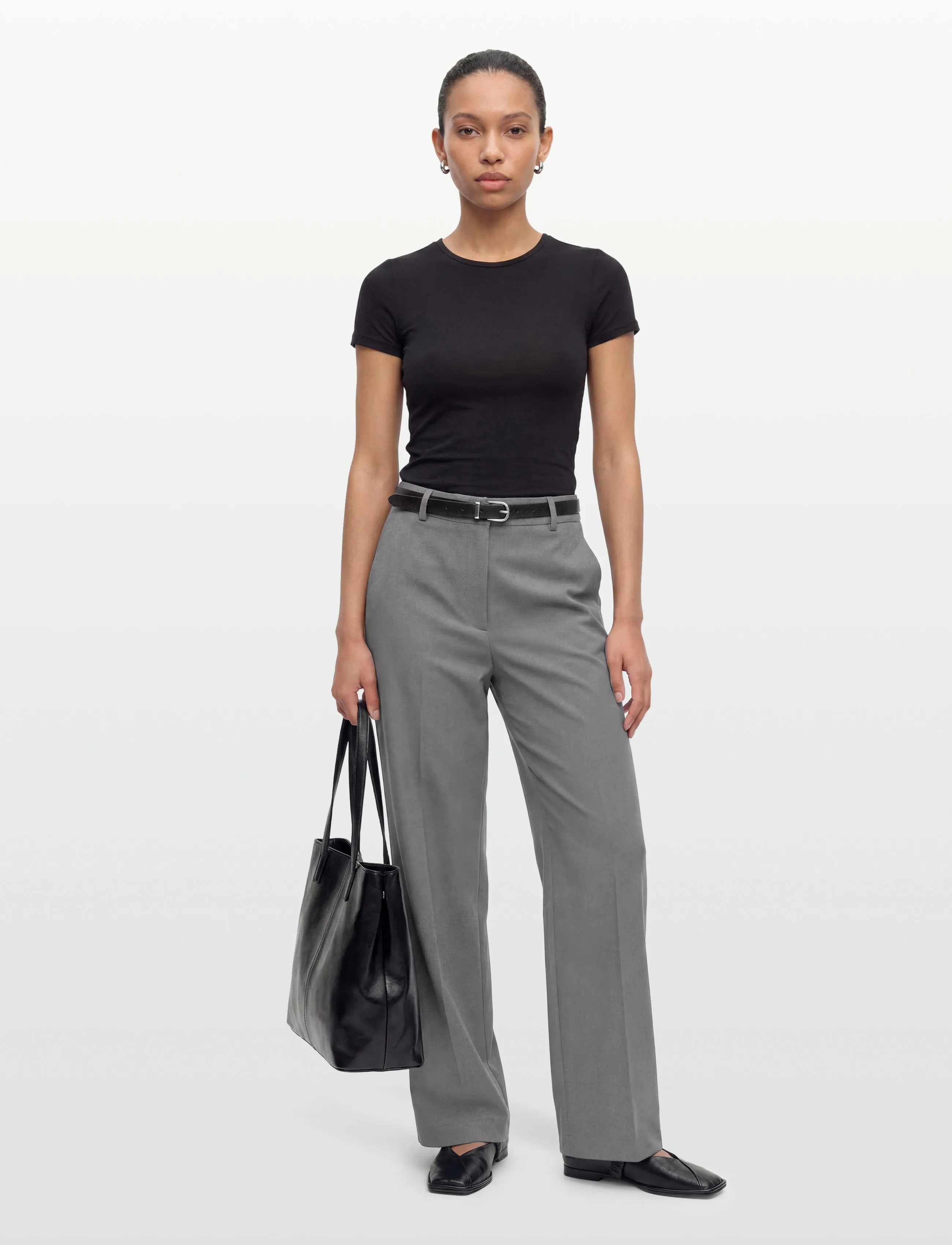 Calvin Klein STRETCH SUITING TRACK PANT - Last chance - ENDLESS GRAY / grey