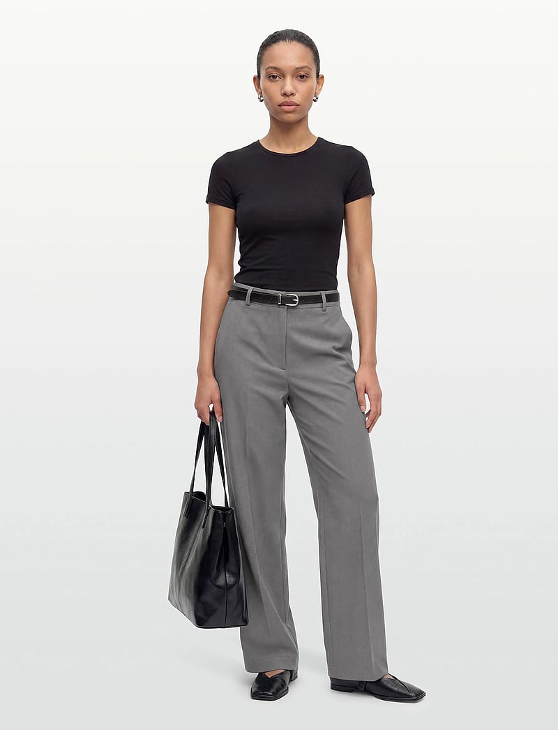 Calvin Klein - STRETCH SUITING TRACK PANT - bukser med lige ben - endless gray - 0