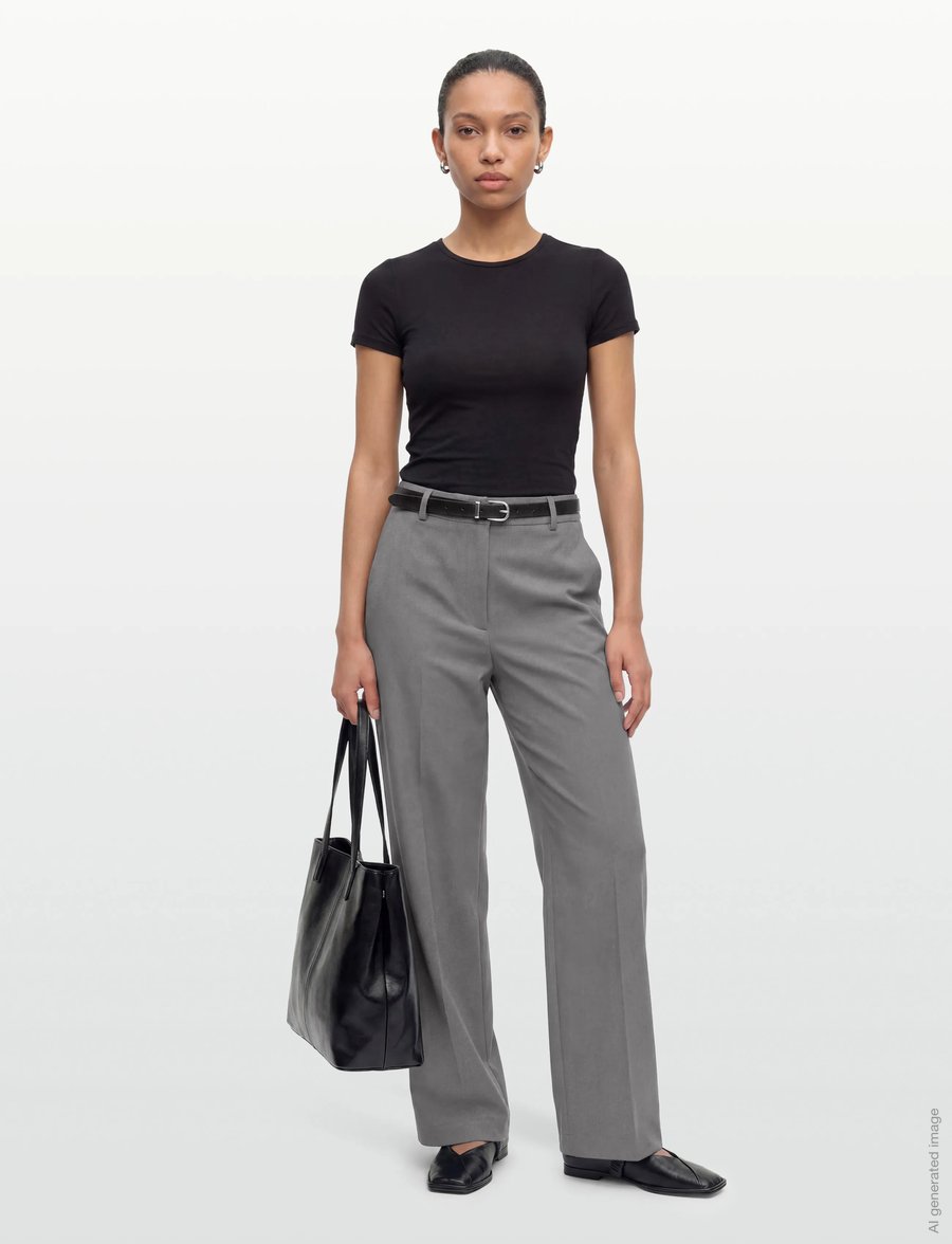 Calvin Klein - STRETCH SUITING TRACK PANT - hose mit geradem bein - endless gray - 0