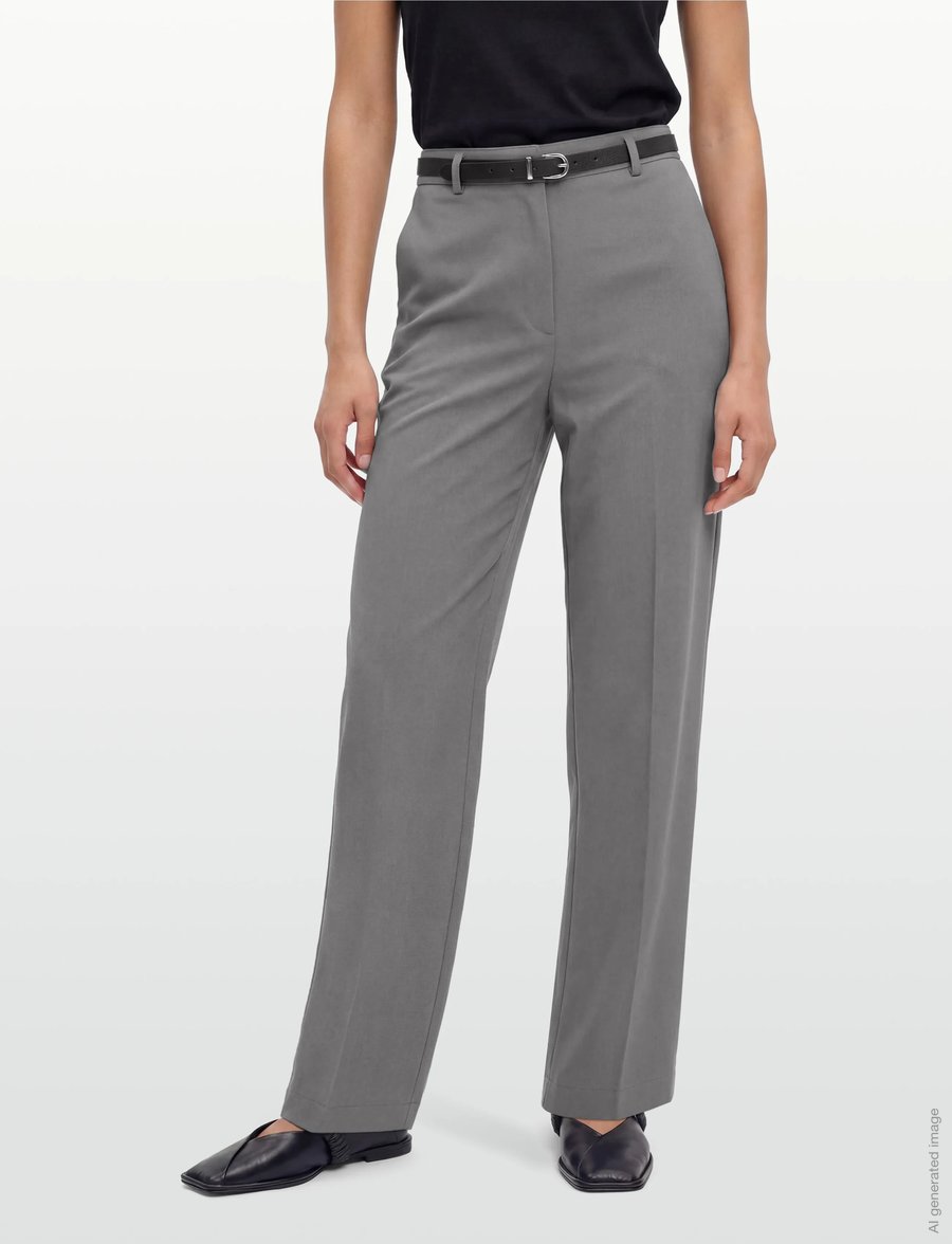 Calvin Klein - STRETCH SUITING TRACK PANT - hose mit geradem bein - endless gray - 5
