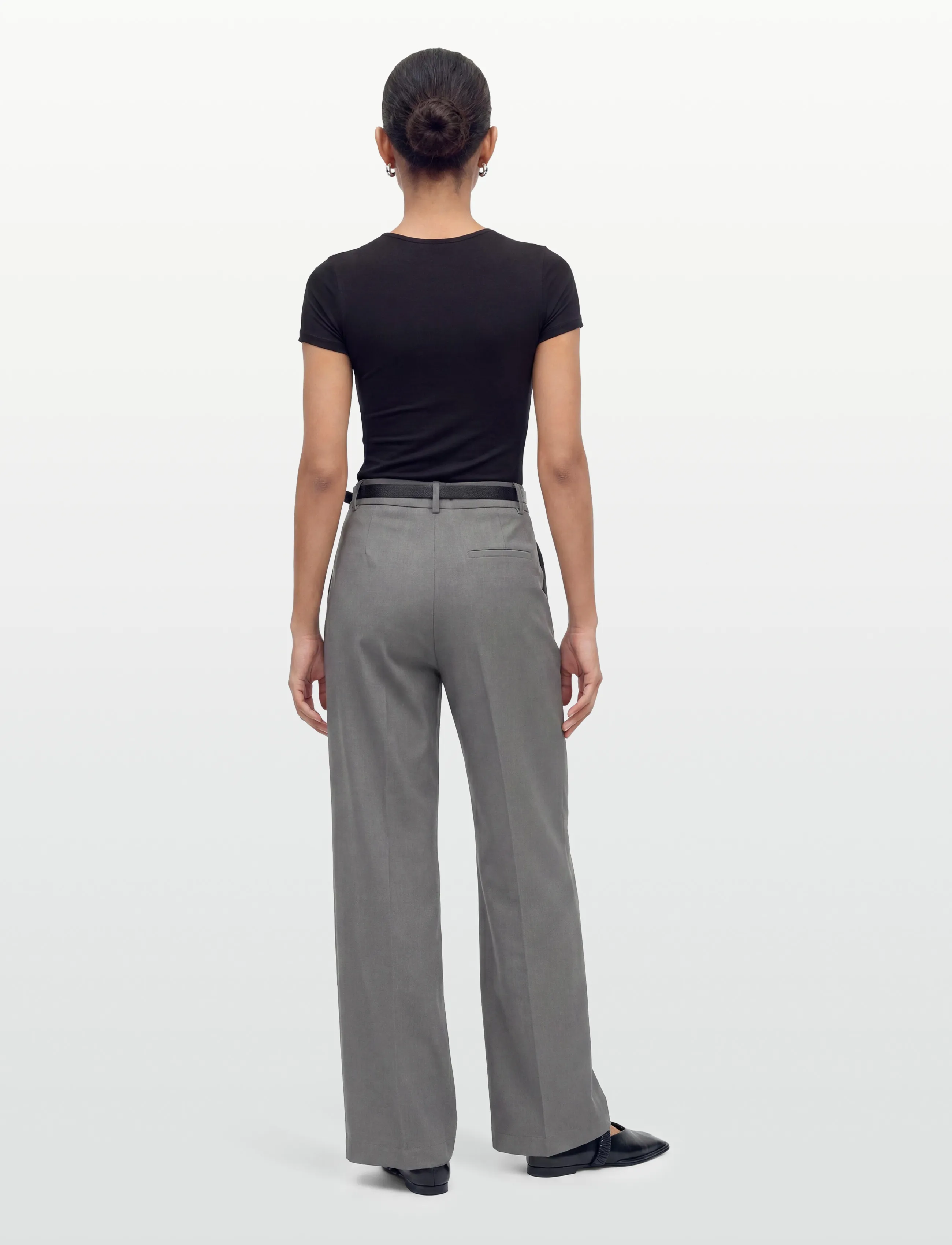 Calvin Klein Stretch Suiting Track Pant kostymbyxor dam – bild 3