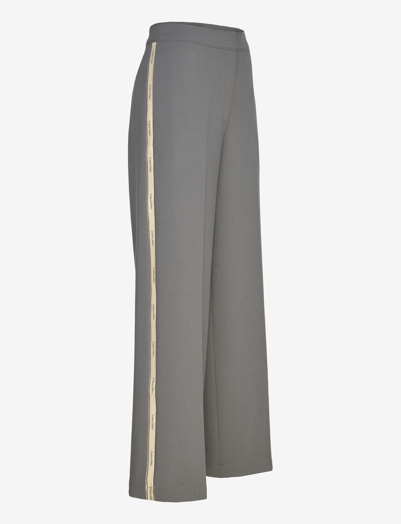 Calvin Klein - STRETCH SUITING TRACK PANT - sirge säärega püksid - endless gray - 2