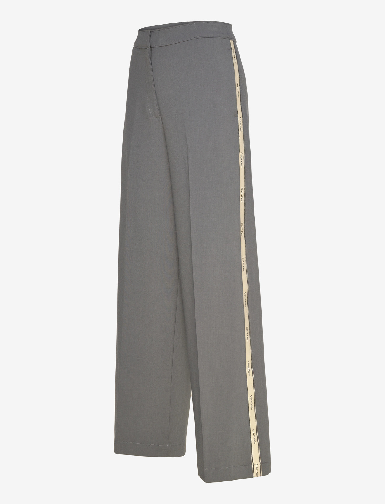 Calvin Klein - STRETCH SUITING TRACK PANT - sirge säärega püksid - endless gray - 3