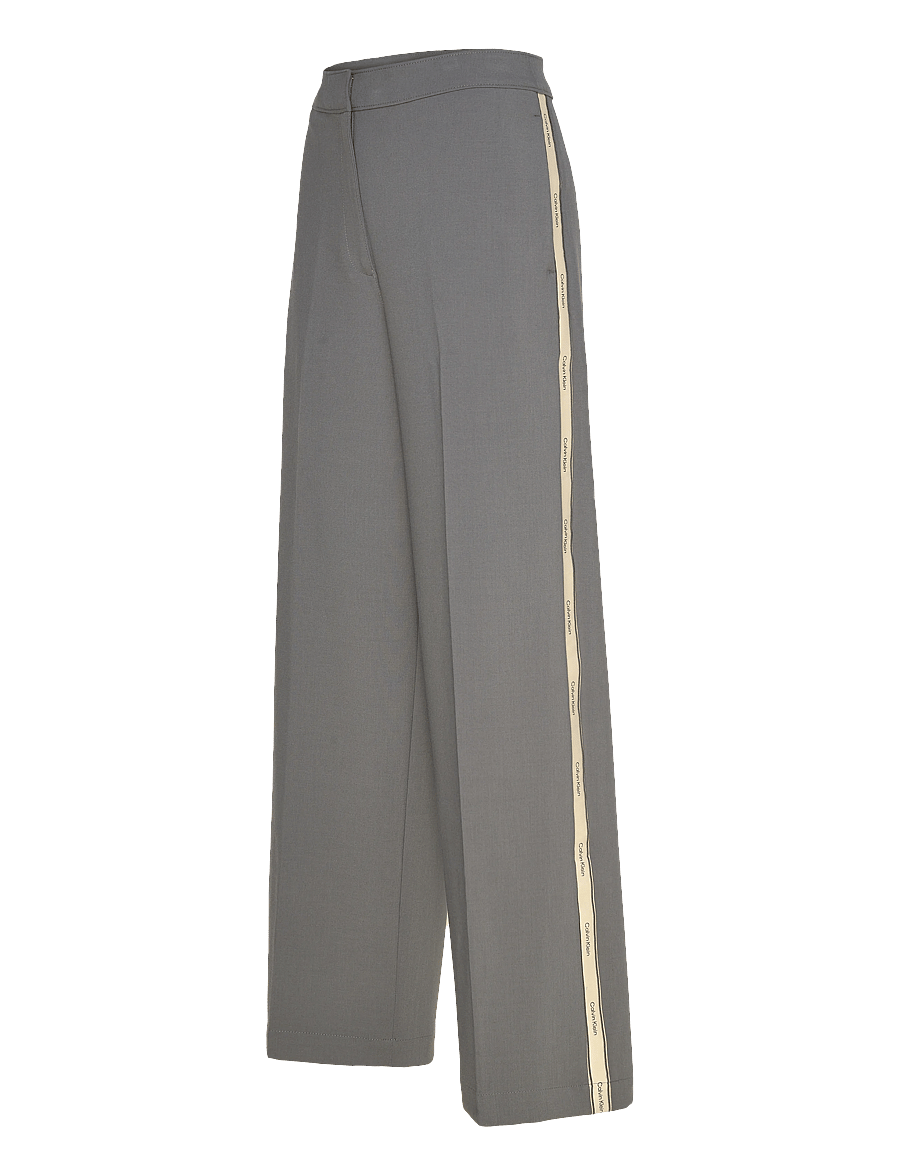 Calvin Klein - STRETCH SUITING TRACK PANT - hose mit geradem bein - endless gray - 4
