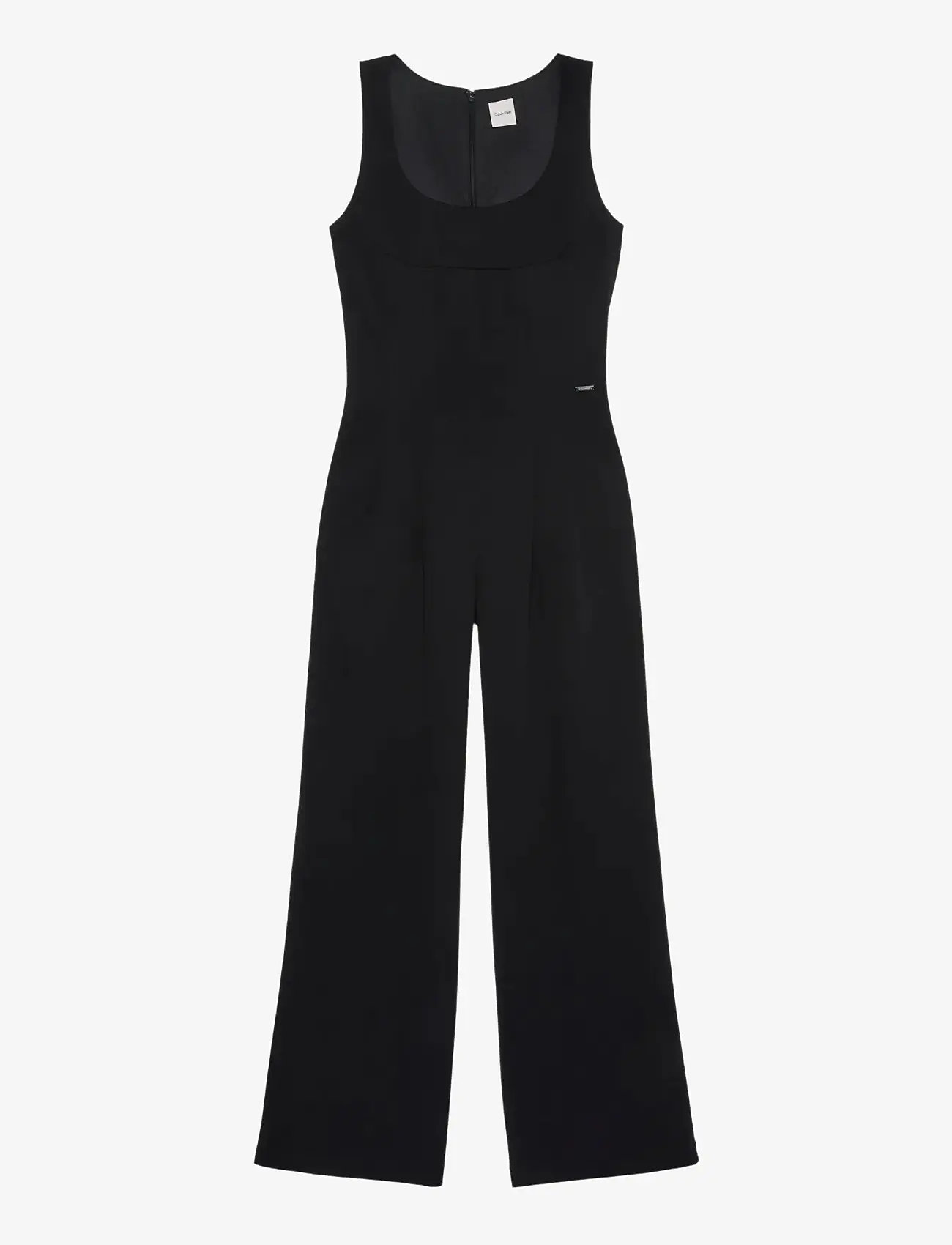 Calvin Klein - SCUBA CREPE SL JUMPSUIT - buksedragter - black - 1