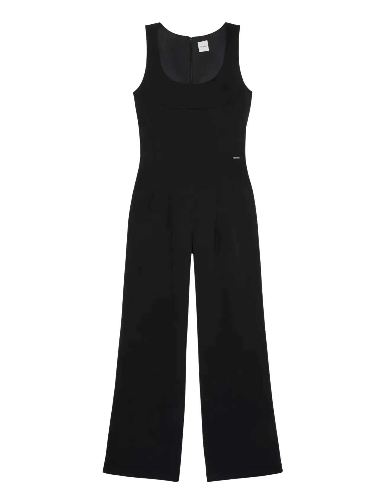 Calvin Klein SCUBA CREPE SL JUMPSUIT - Jumpsuits - BLACK / black