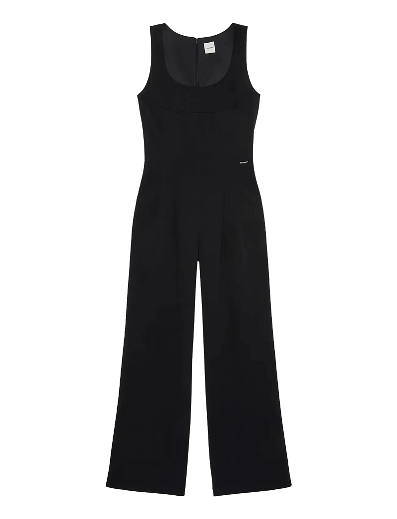 Calvin Klein - SCUBA CREPE SL JUMPSUIT - buksedragter - black - 1