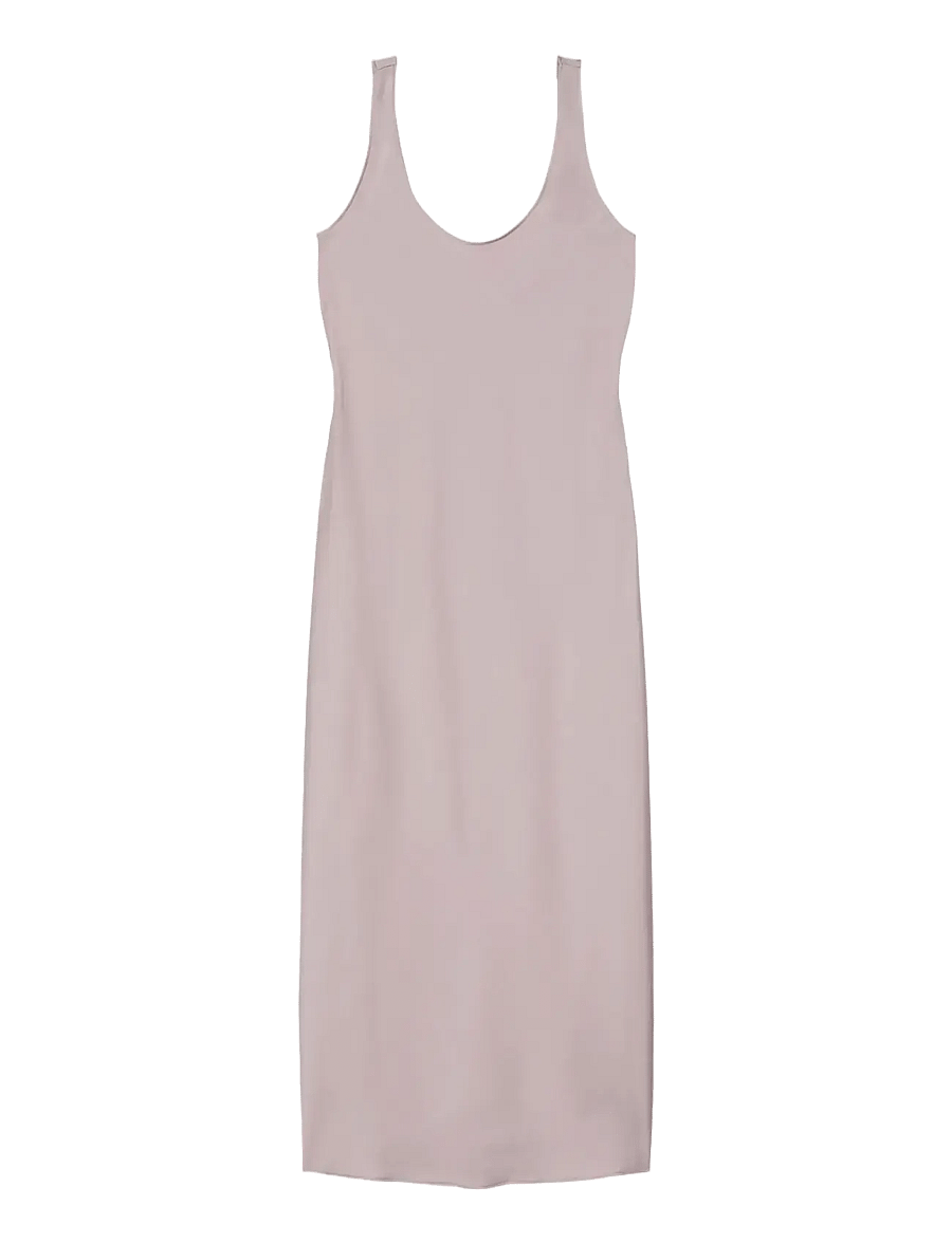 Calvin Klein - MATTE SATIN HERO SLIP DRESS - dusted fox - 1