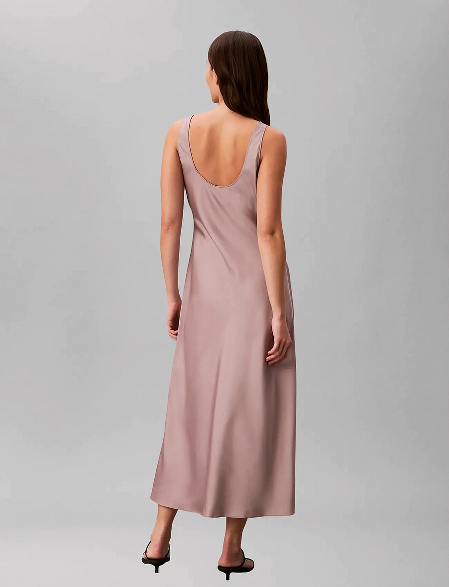 Calvin Klein - MATTE SATIN HERO SLIP DRESS - dusted fox - 2