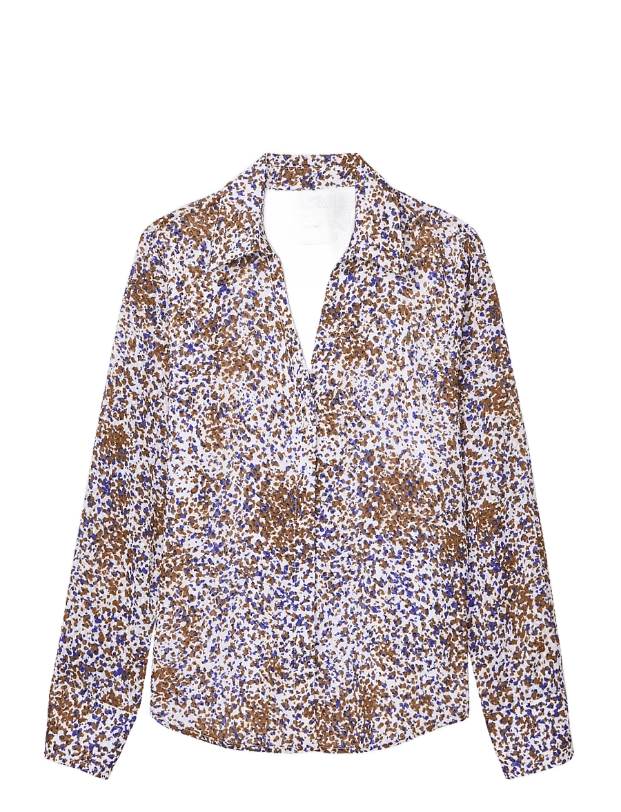 Calvin Klein - PRINTED FIL COUPE FITTED SHIRT - langärmlige hemden - sepia flecked animal print - 1
