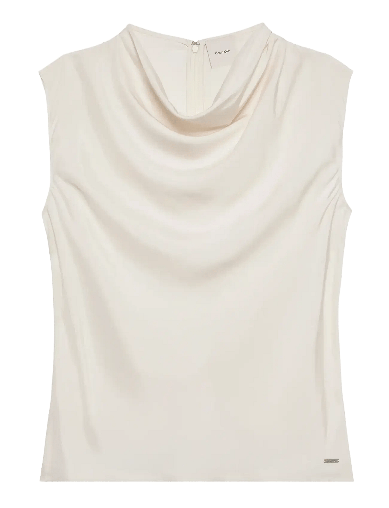 Calvin Klein | Viscose Twill Cowl Neck Tank | XXS