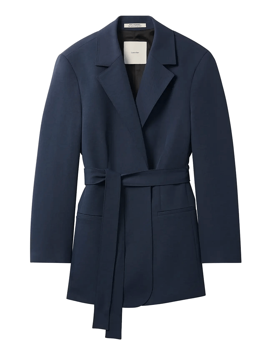 Calvin Klein - CASUAL TWILL BELTED BLAZER - særlige begivenheder - blue nights - 1