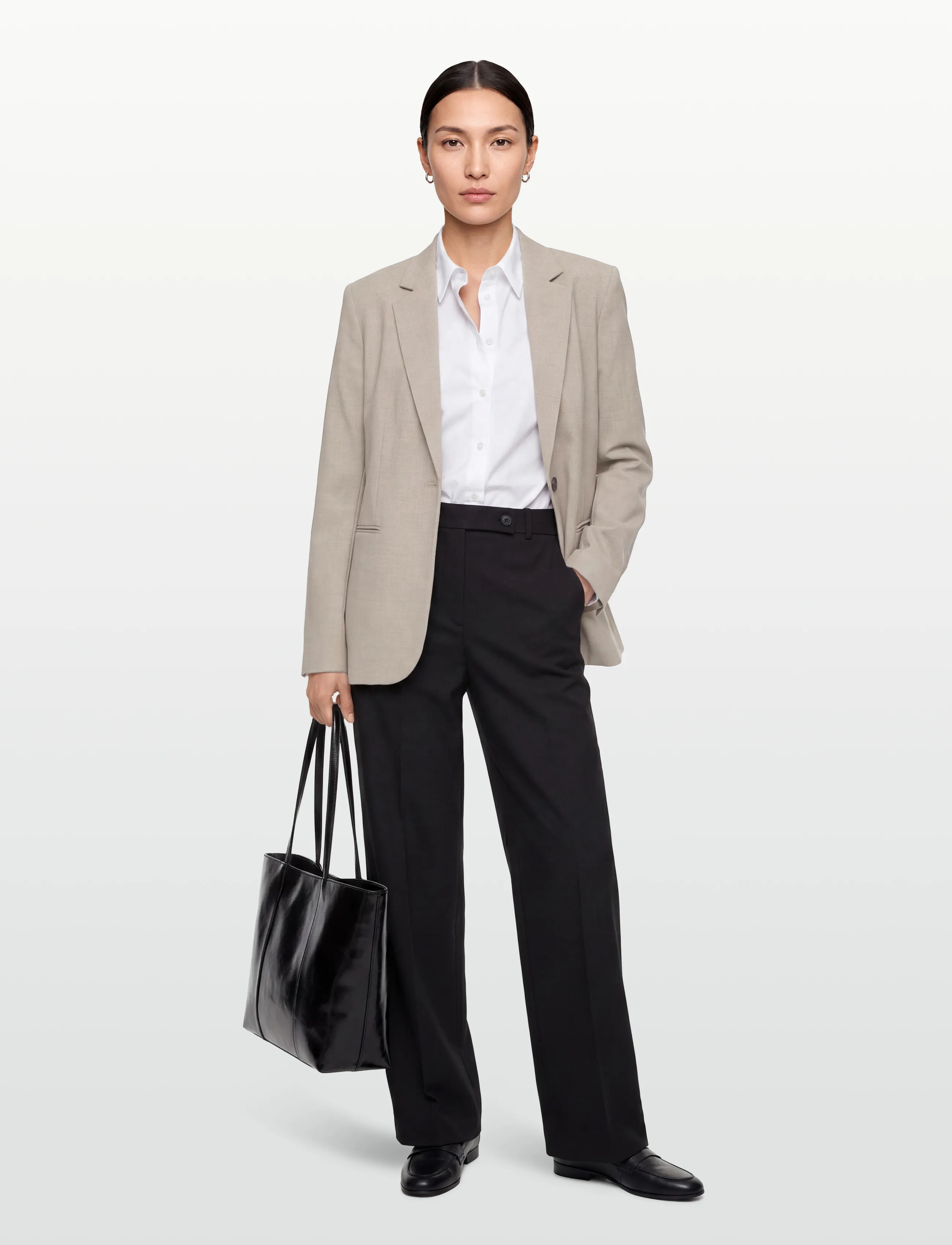 Calvin Klein Lss Cinched Blazer, 32, Beige - Single Breasted Frauen