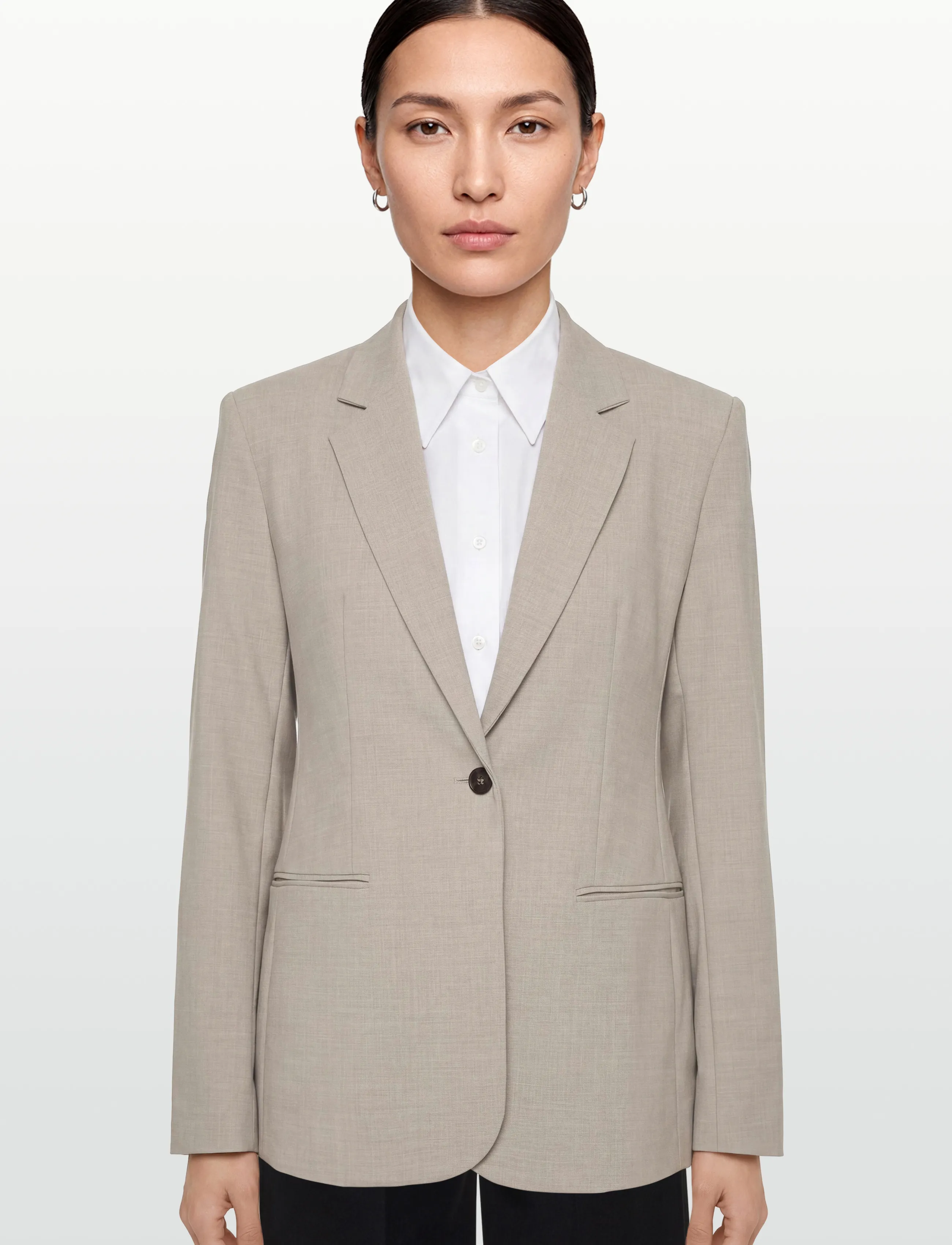 Calvin Klein - LSS CINCHED BLAZER - yksiriviset bleiserit - as header - 3