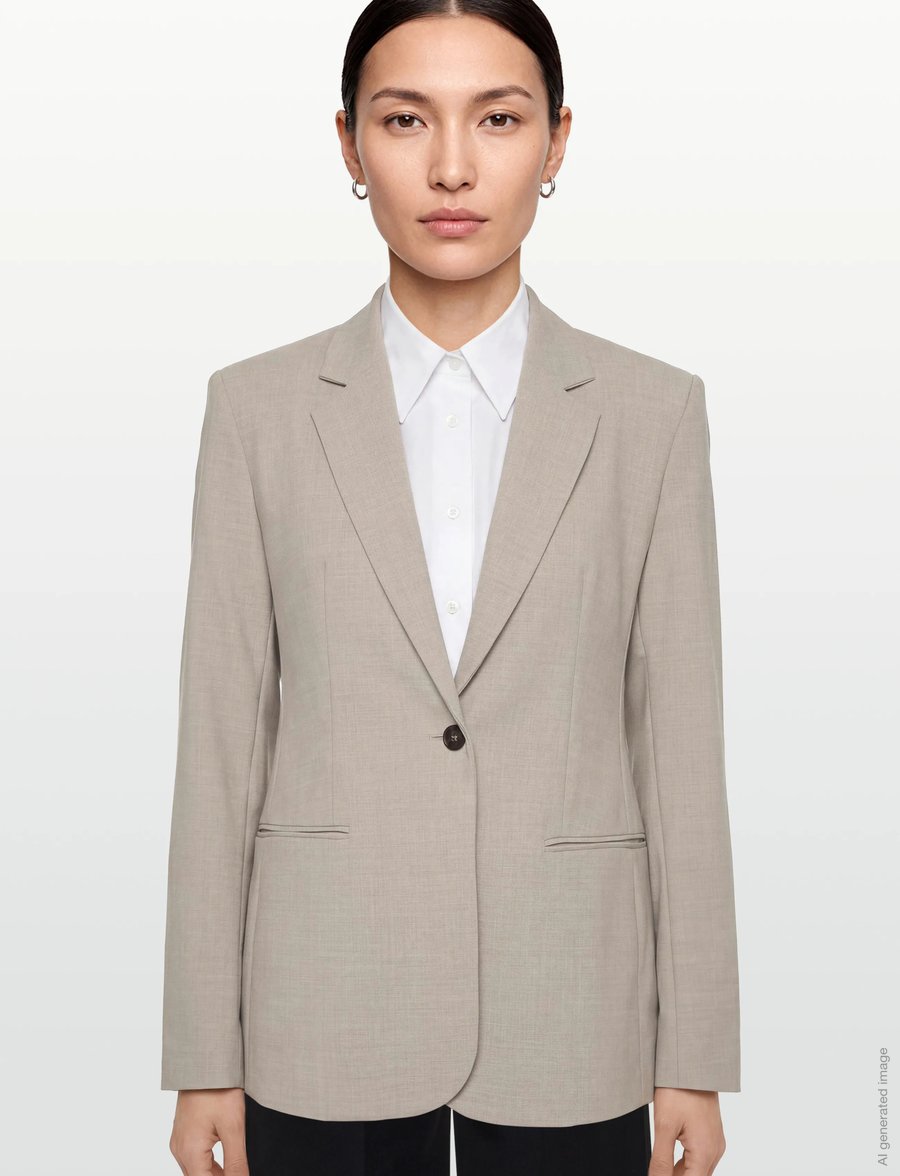 Calvin Klein - LSS CINCHED BLAZER - yksiriviset bleiserit - as header - 3