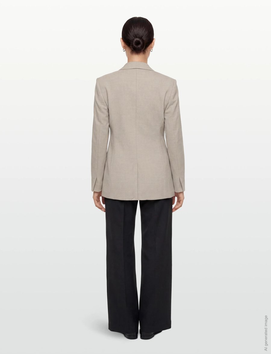 Calvin Klein - LSS CINCHED BLAZER - yksiriviset bleiserit - as header - 4