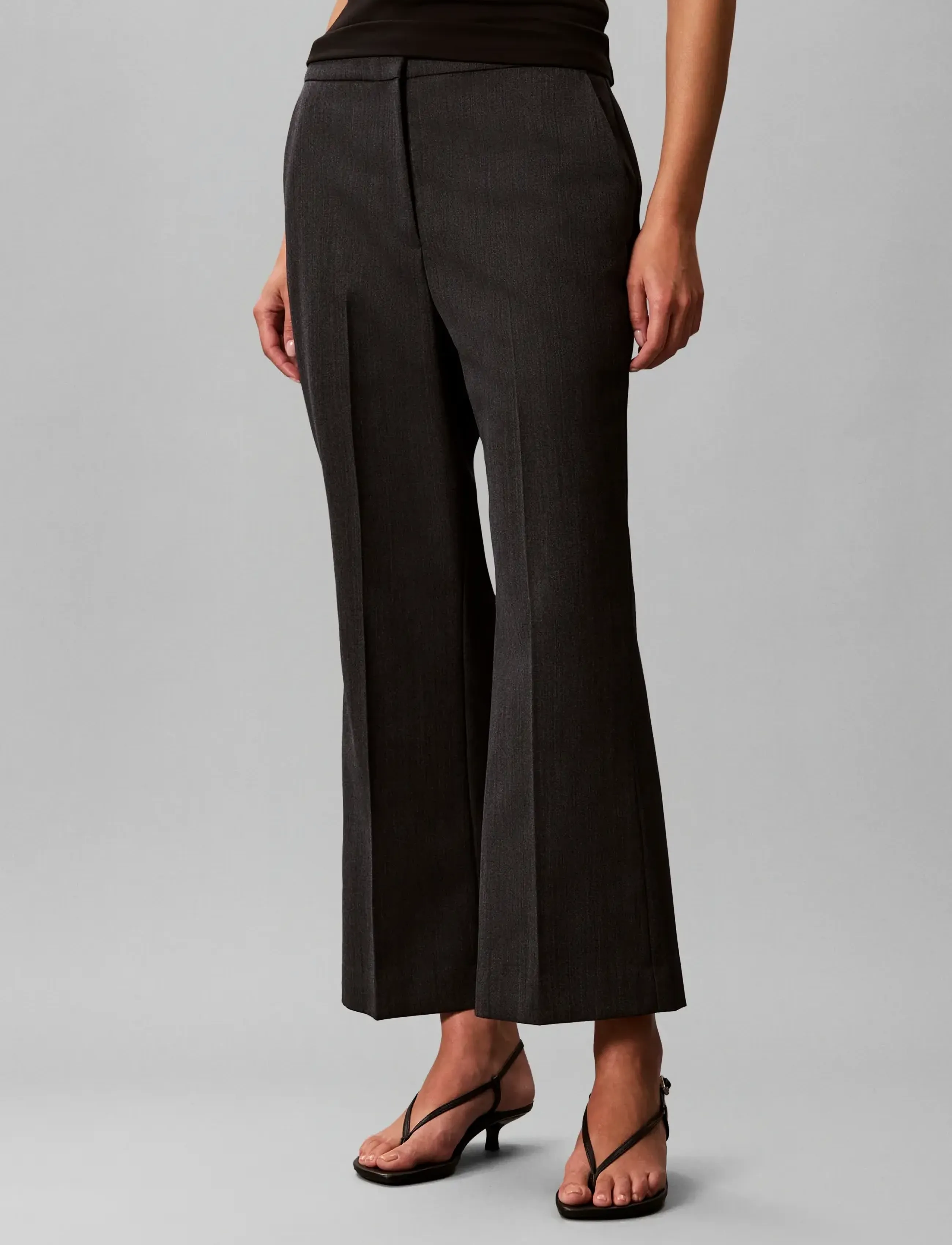 Calvin Klein Worsted Wool Fashion Trouser byxor dam – bild 3