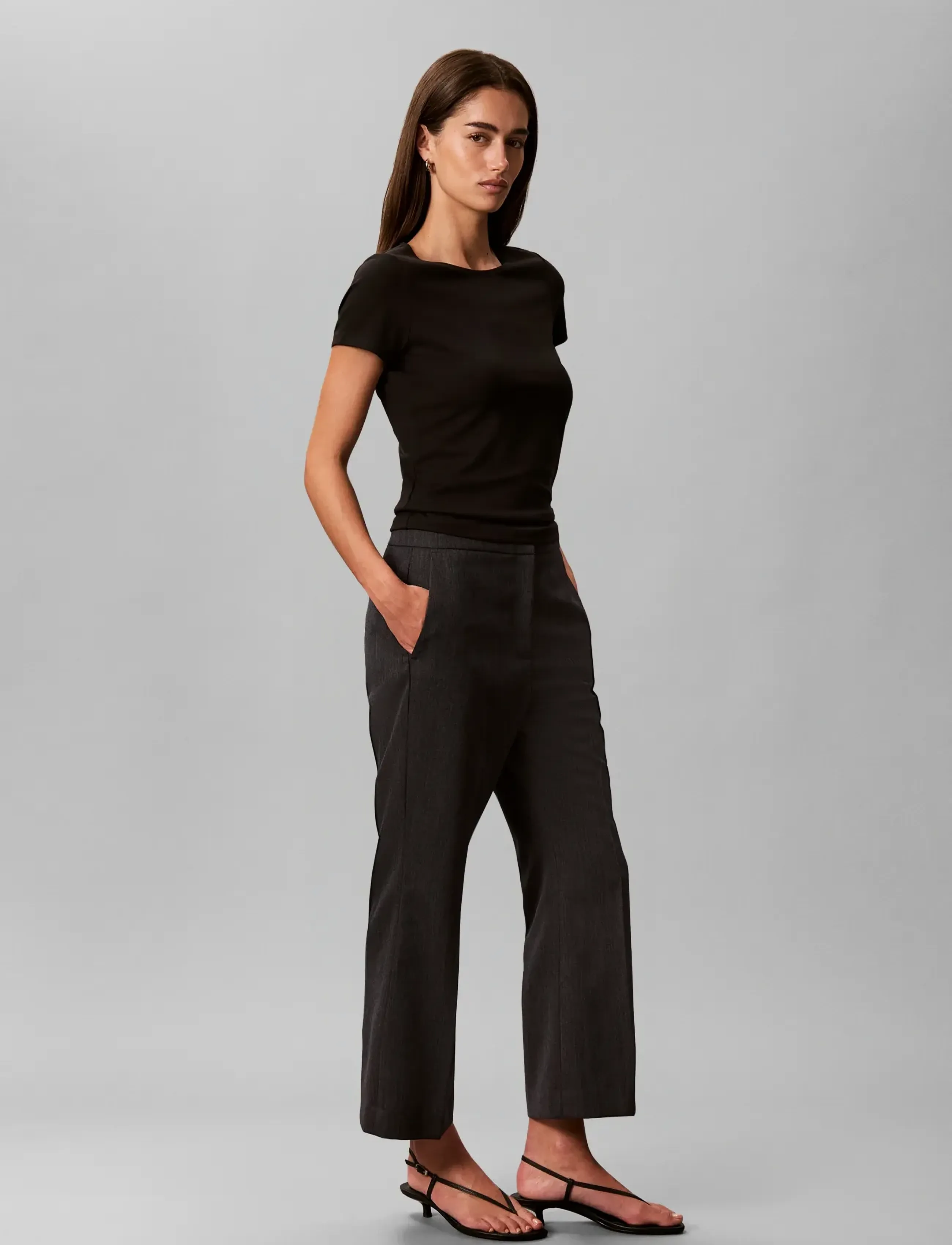 Calvin Klein Worsted Wool Fashion Trouser byxor dam – bild 6