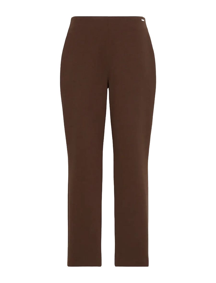 Calvin Klein - PONTE STRAIGHT LEG PANT - hose mit geradem bein - brown cork - 1