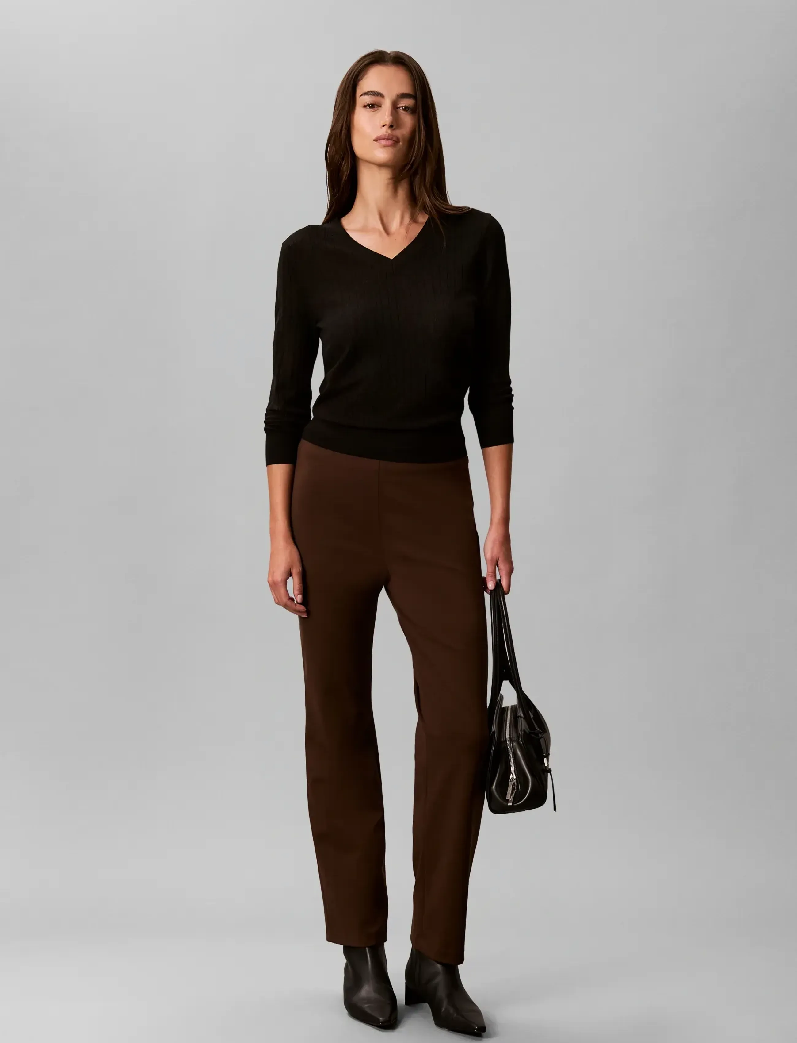 Ponte Straight Leg Pant