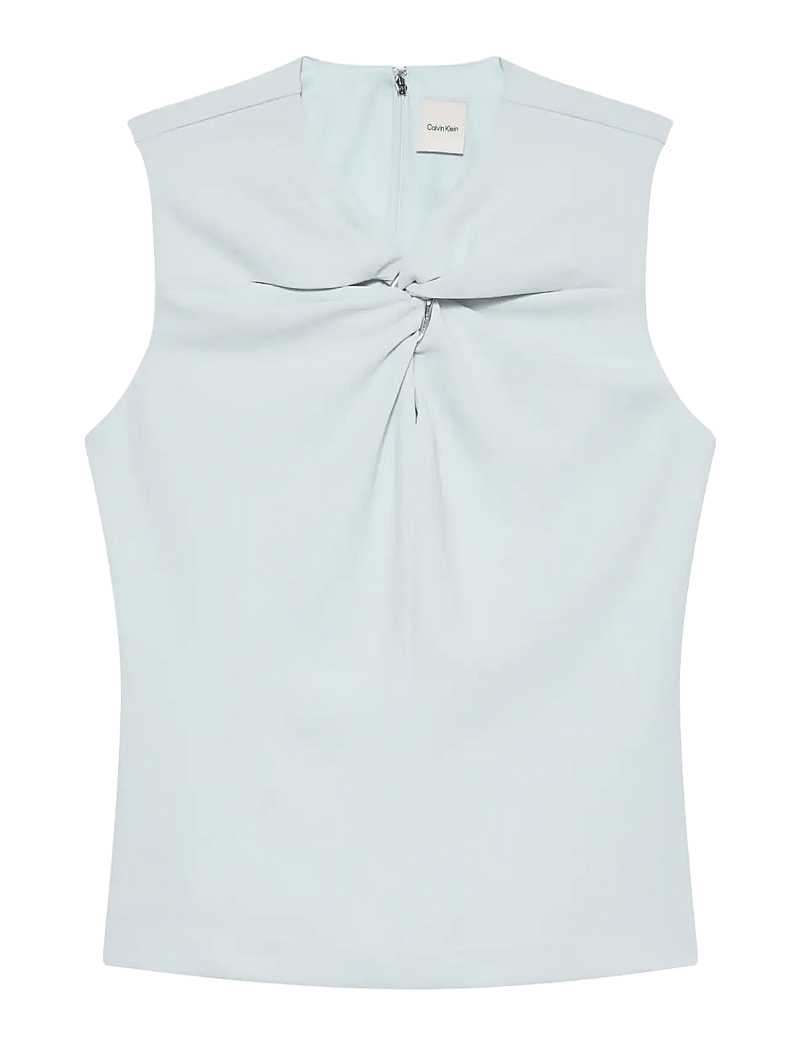 Calvin Klein - SCUBA CREPE HARDWARE TOP - sleeveless blouses - plein air - 1