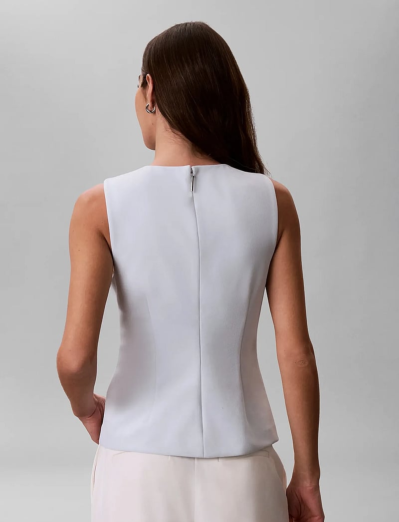 Calvin Klein - SCUBA CREPE HARDWARE TOP - sleeveless blouses - plein air - 2