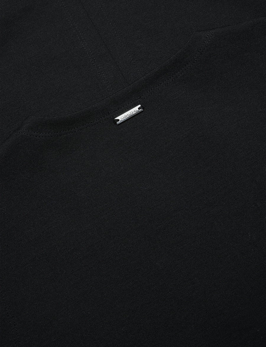Calvin Klein - SL INTERLOCK V NECK MINI DRESS - black - 3