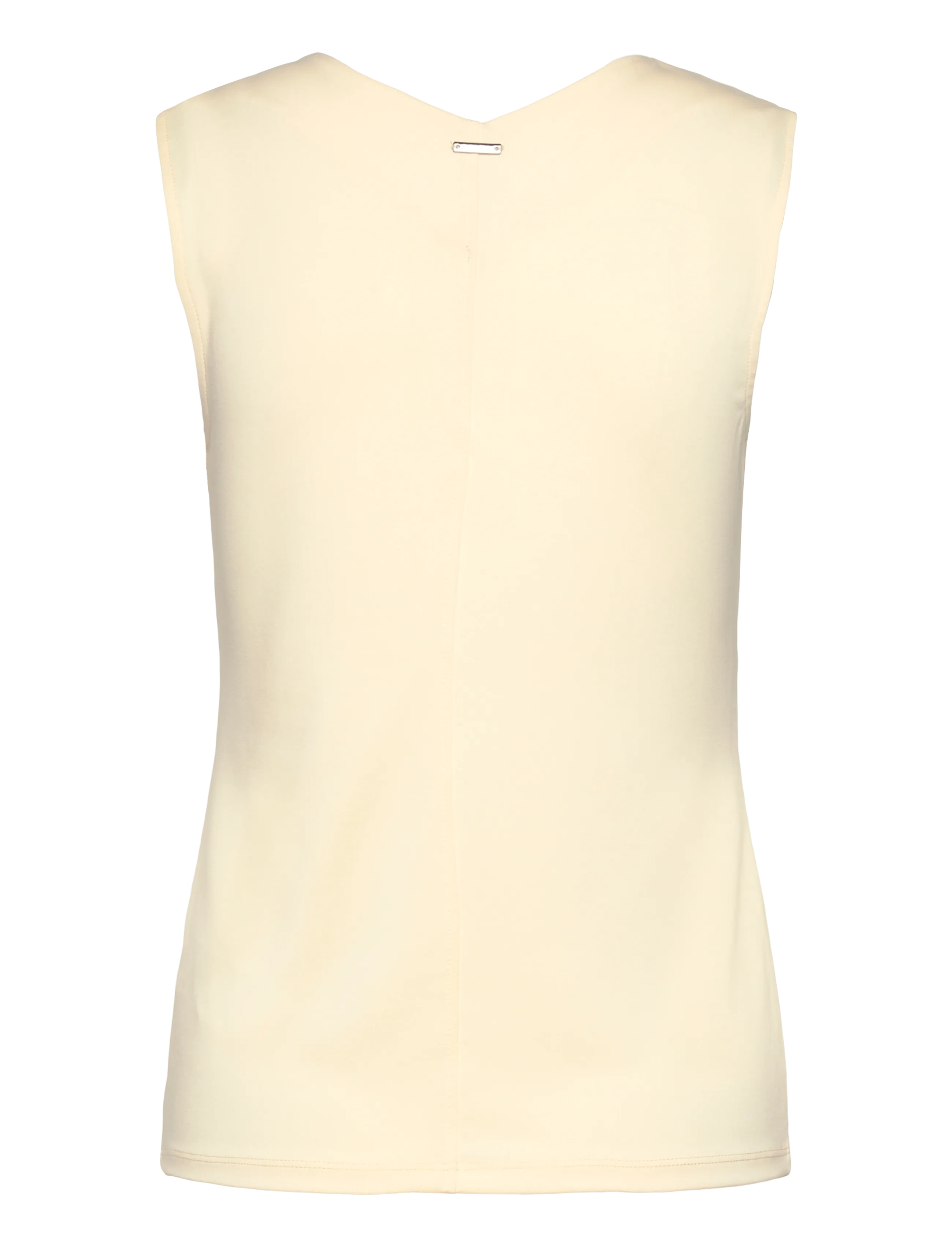 Calvin Klein - SL CREPE JERSEY V NK TOP - tanktops - vanilla custard - 2