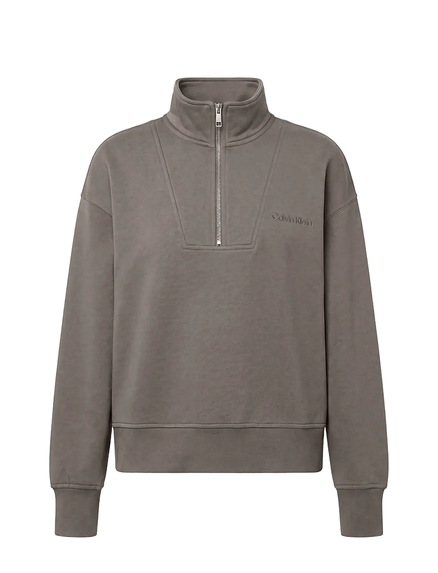 Calvin Klein - LS FRENCH TERRY STANDARD LOGO TO - everyday style - iron - 1