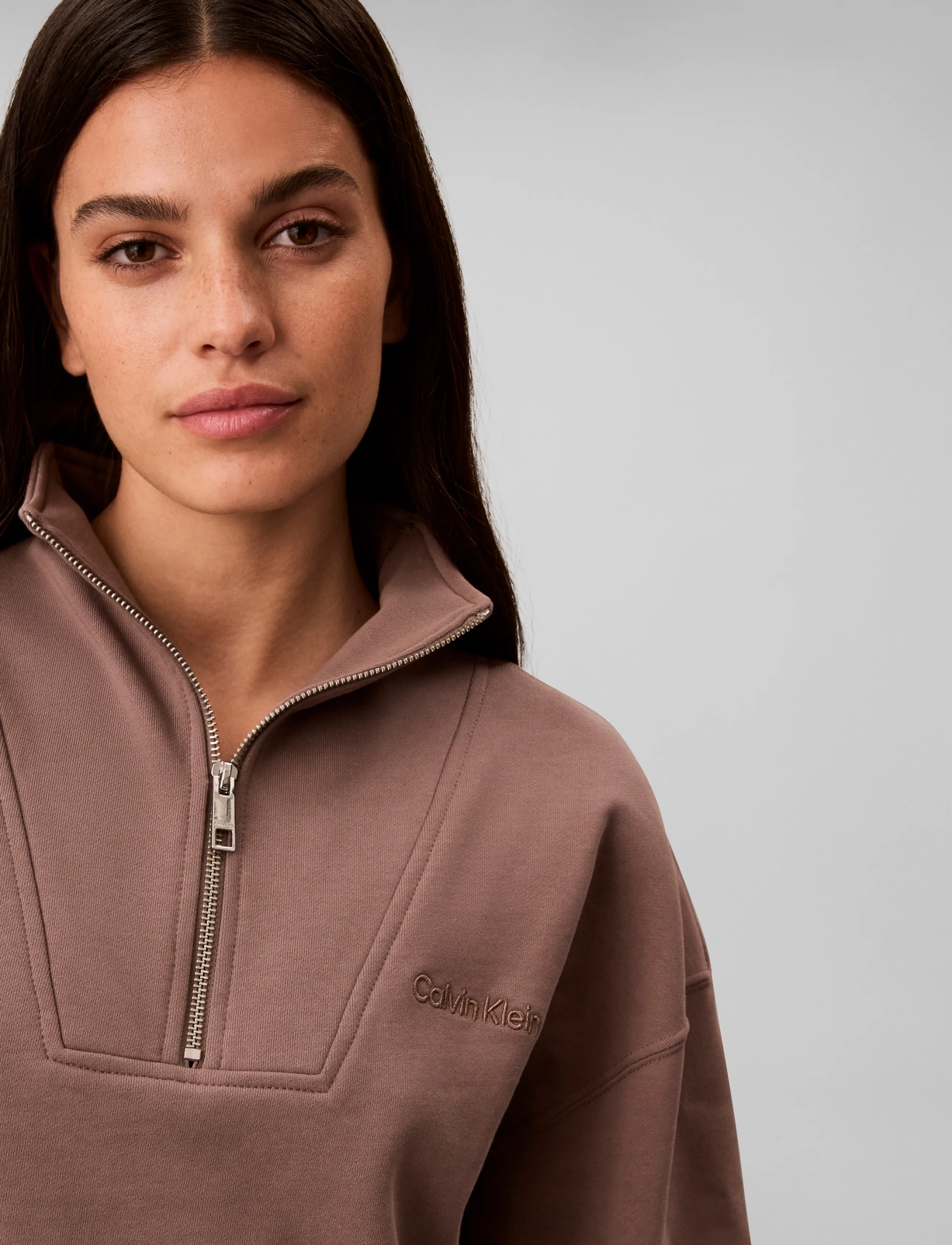 Calvin Klein - LS FRENCH TERRY STANDARD LOGO TO - everyday style - iron - 4