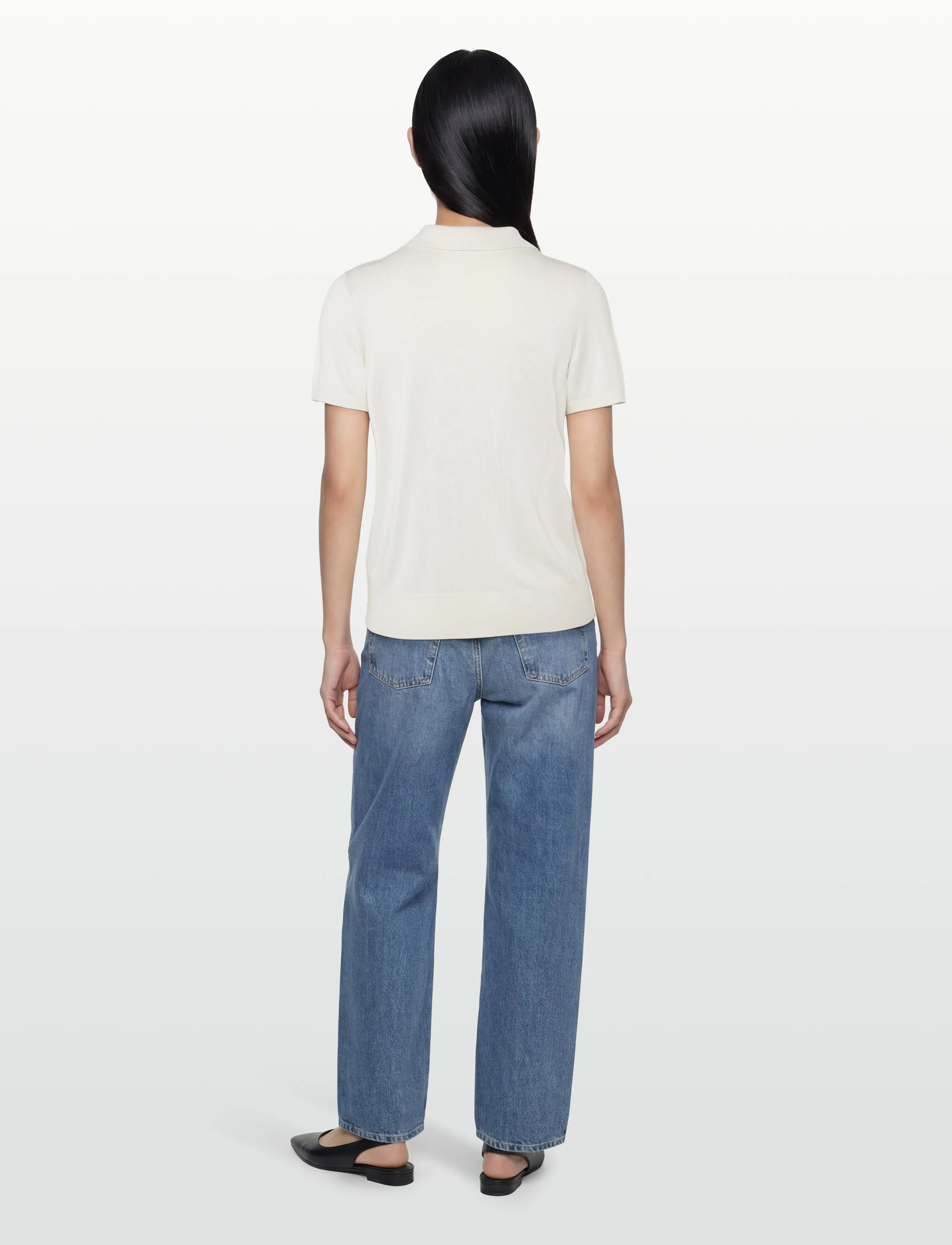 Calvin Klein - FINE GAUGE SS POLO - poloshirts - tofu - 4
