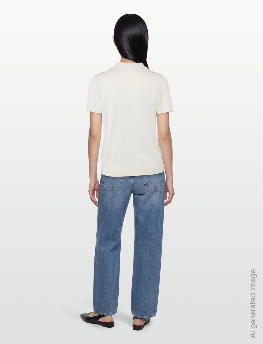 Calvin Klein - FINE GAUGE SS POLO - poloshirts - tofu - 4