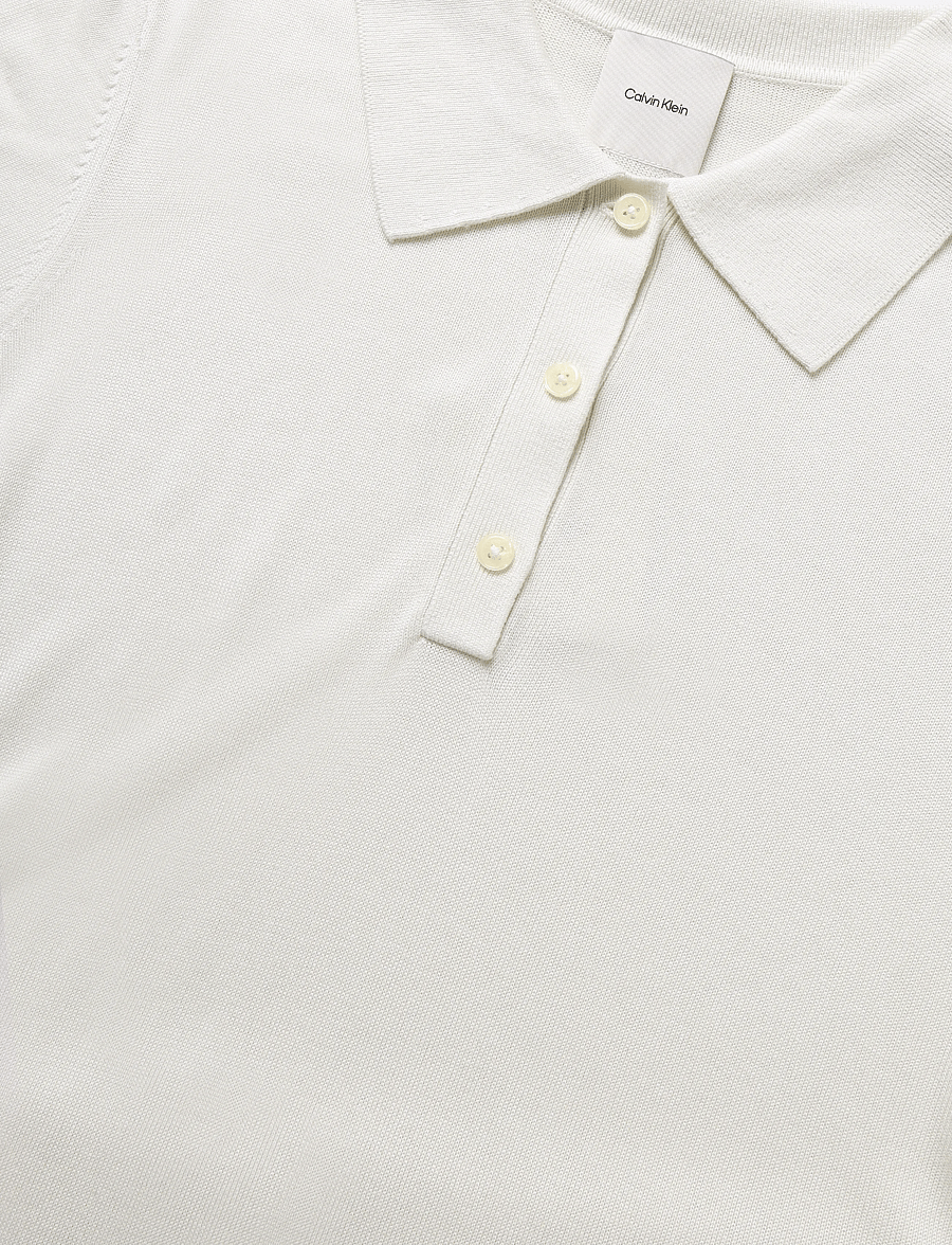 Calvin Klein - FINE GAUGE SS POLO - poloer - tofu - 2