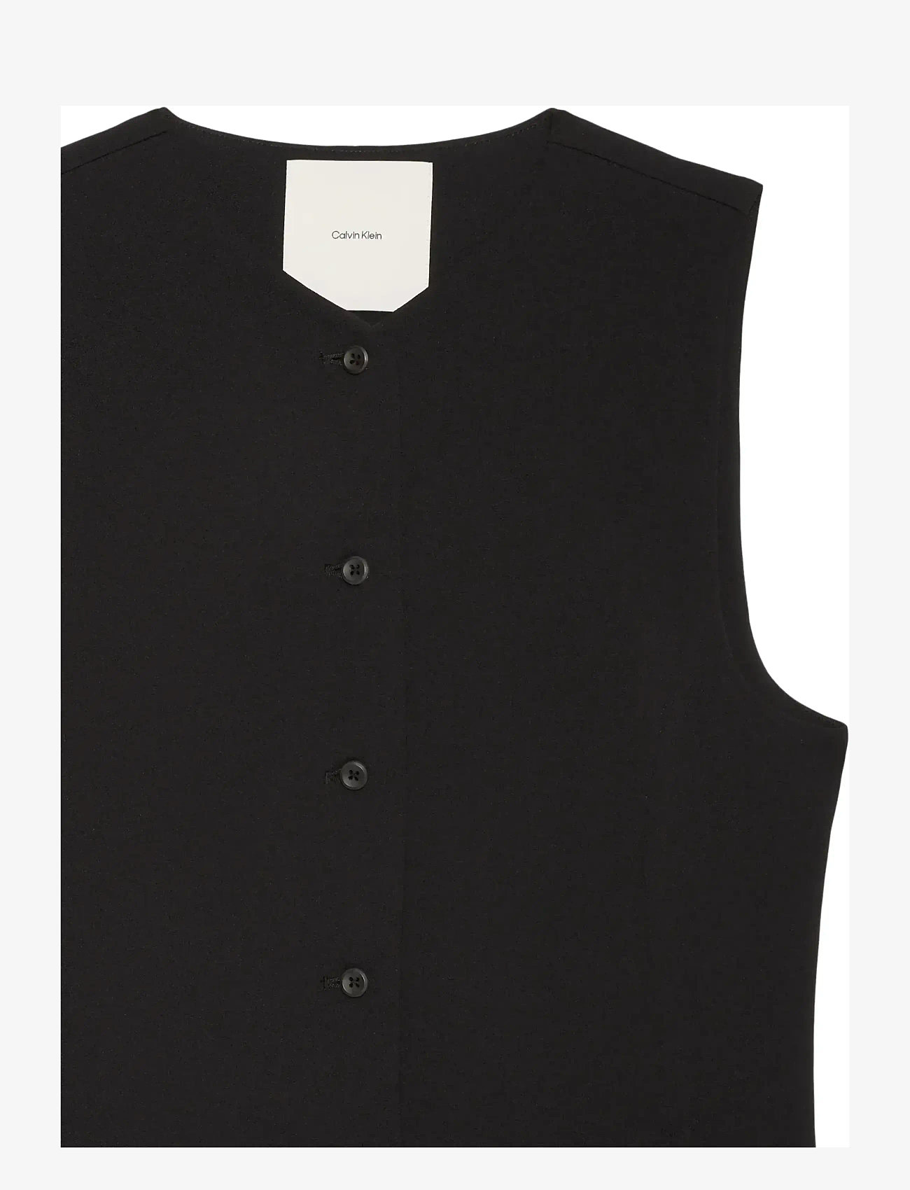 Calvin Klein - STRETCH CREPE VEST - veste - black - 2