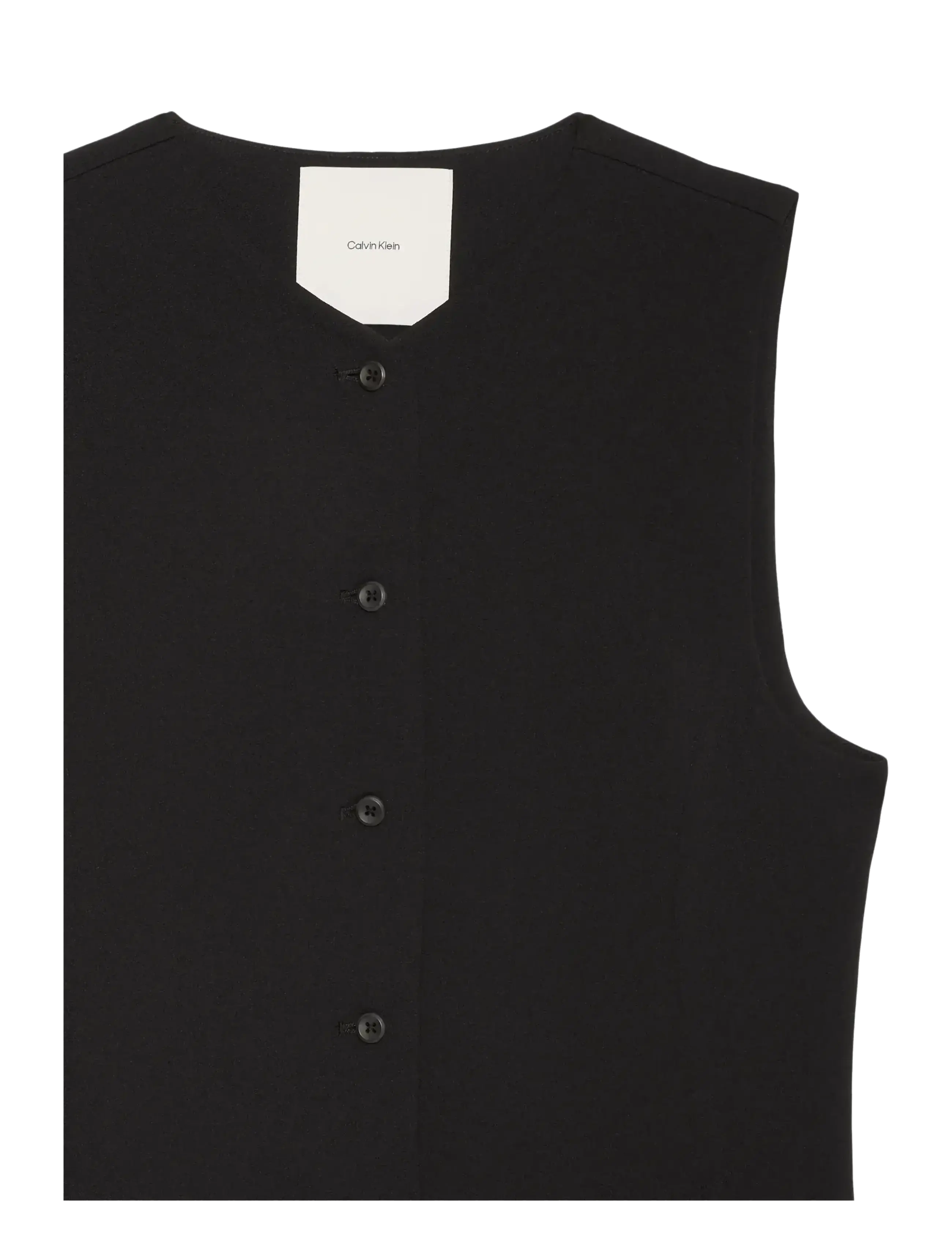 Calvin Klein - STRETCH CREPE VEST - westen - black - 2
