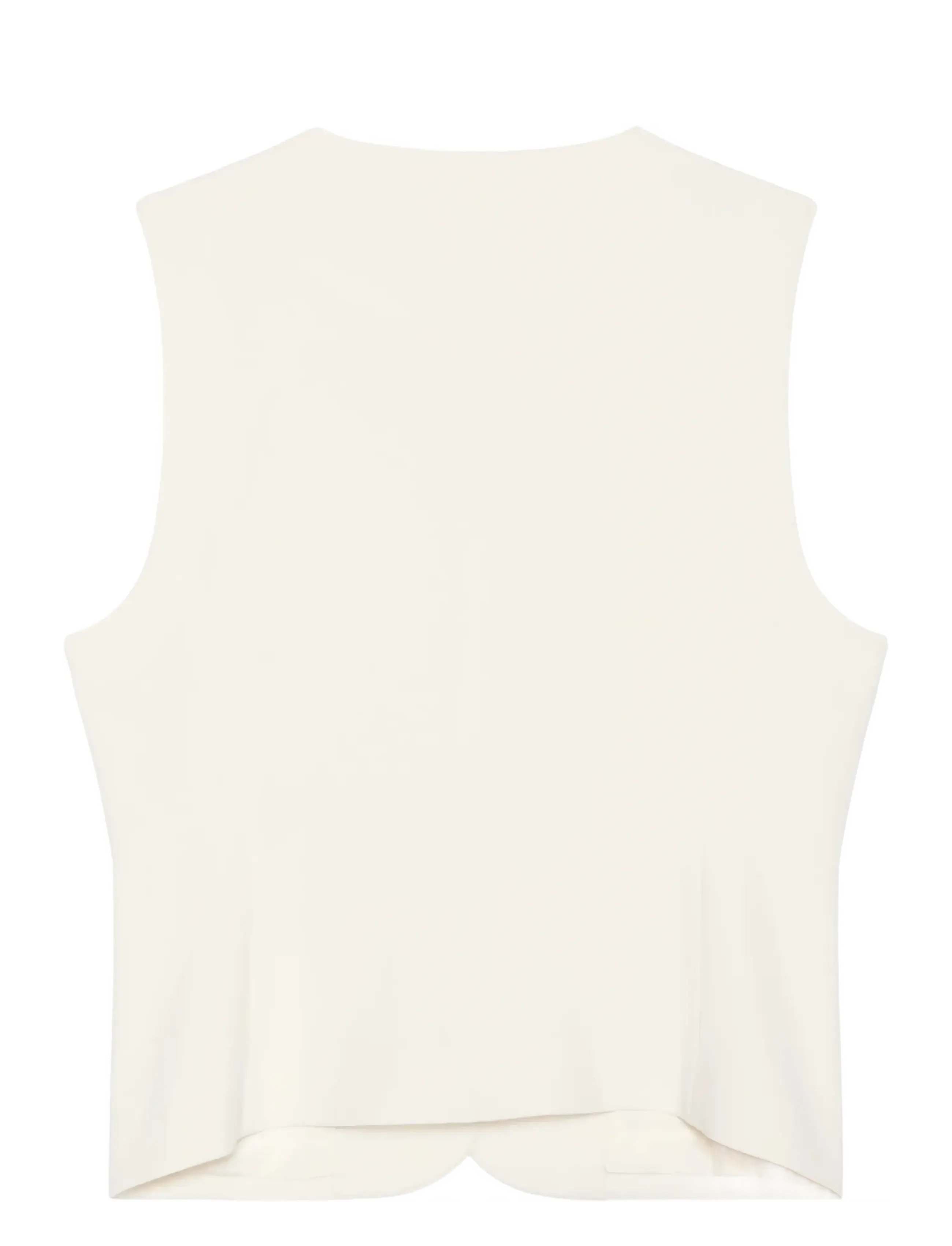 Calvin Klein - STRETCH CREPE VEST - kostymvästar - tofu - 1
