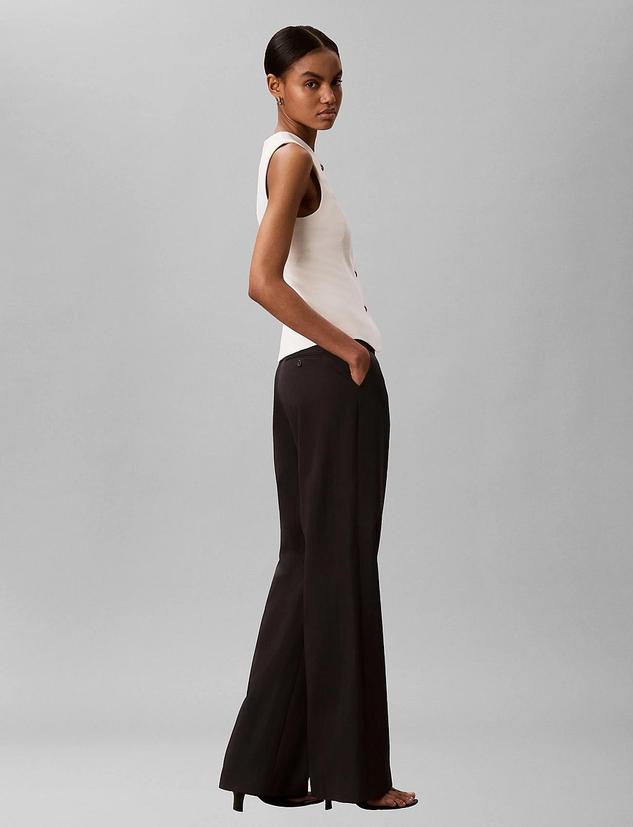 Calvin Klein - STRETCH CREPE VEST - veste - tofu - 5