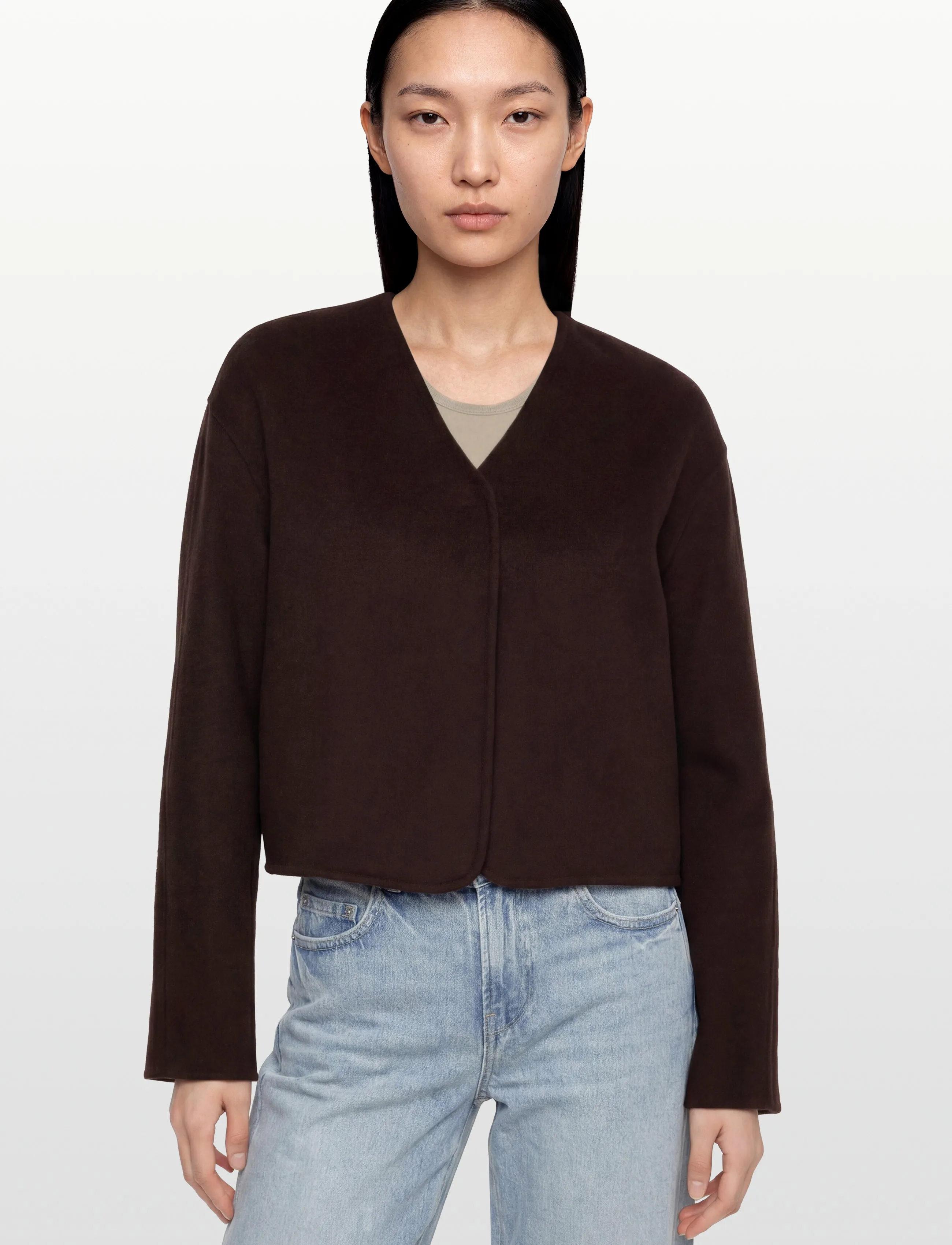 Short Df Wool Cardigan Jacket 2