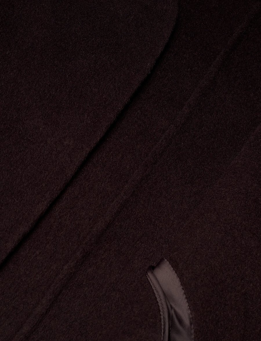 Calvin Klein - SHORT DF WOOL CARDIGAN JACKET - wełniane kurtki - b2552 dark brown - 4